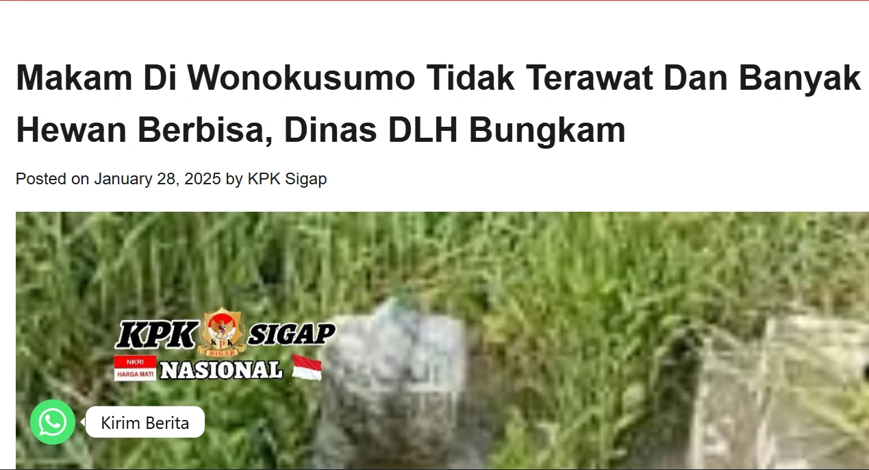 Makam tidak terawat